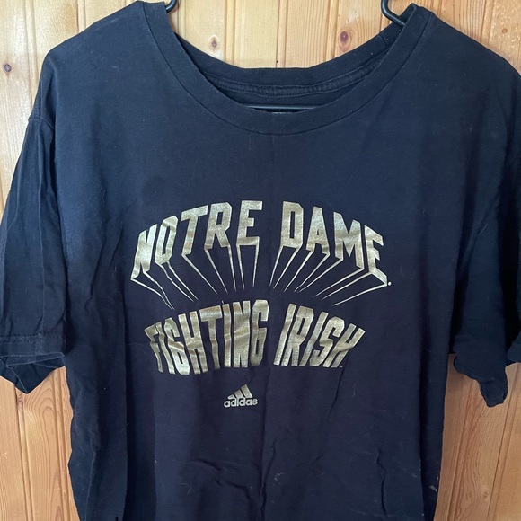 Adidas Notre Dame tshirt sizes L - Picture 1 of 2